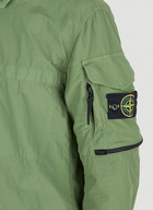 Compass Patch Overshirt Jacket in Green