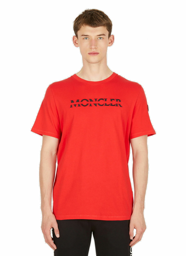 Photo: Logo Print T-Shirt in Red
