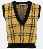 Alessandra Rich Checked jacquard vest