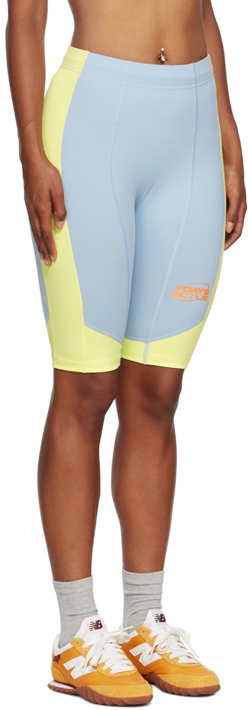 7 DAYS Active Blue Cam Sport Shorts