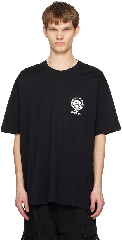 Photo: Givenchy Black Crest T-Shirt