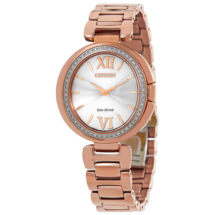 Photo: Citizen Capella Diamond Silver Dial Ladies Watch EX1503-54A