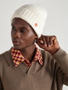 God's True Cashmere - Wind Ribbed Button-Embellished Cashmere Beanie