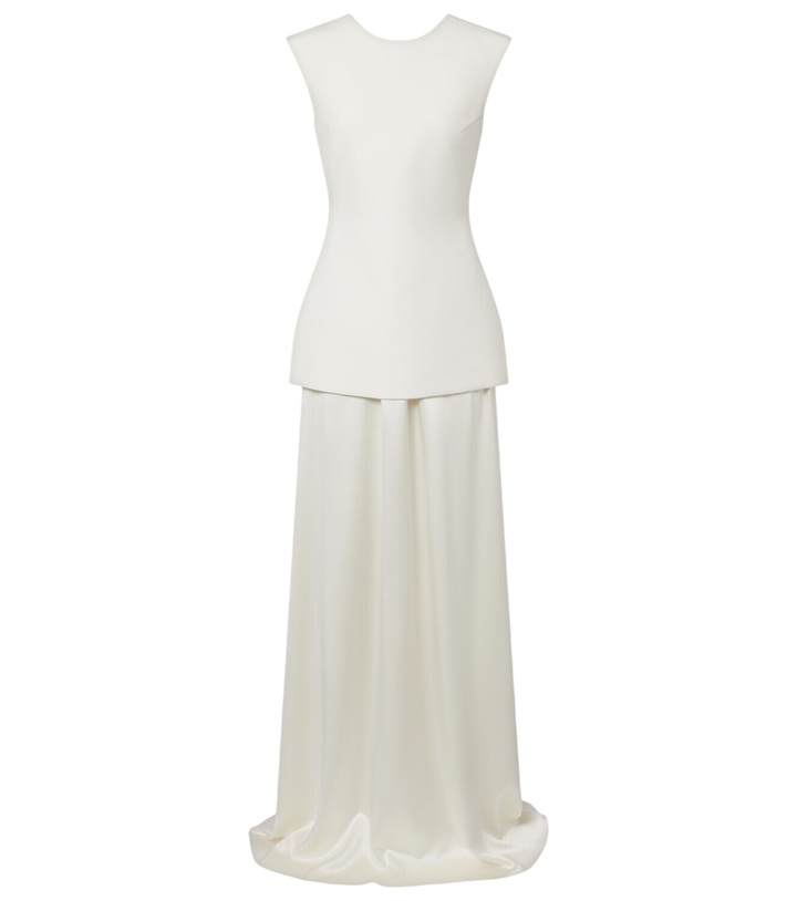 Photo: Róhe Silk-trimmed wool-blend gown