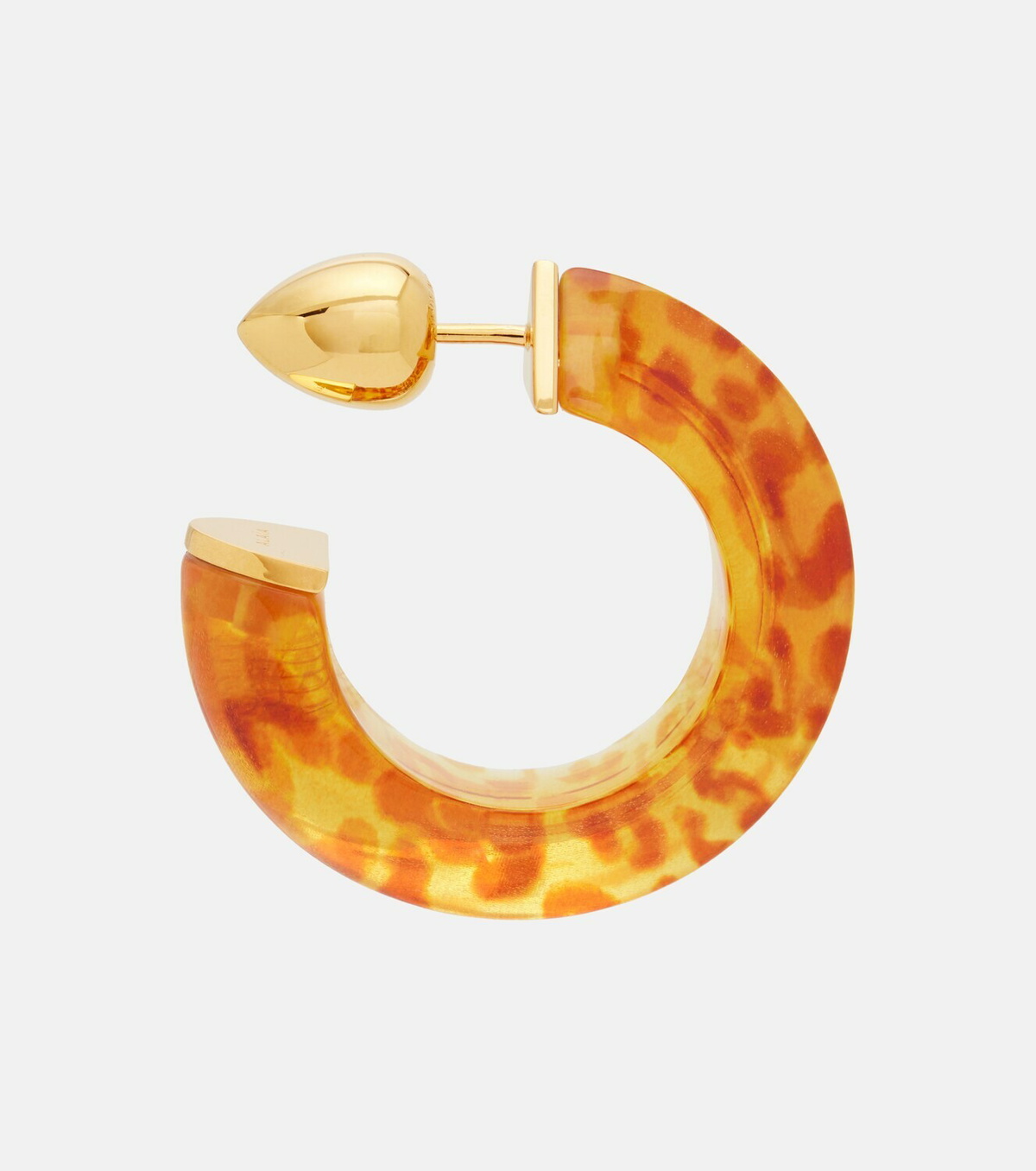 Alaïa Edge leopard-print hoop earrings