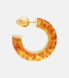 Alaïa Edge leopard-print hoop earrings