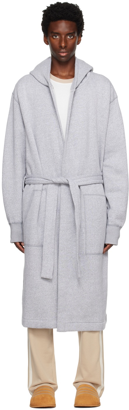 Reigning Champ Gray Hooded Robe Reigning Champ