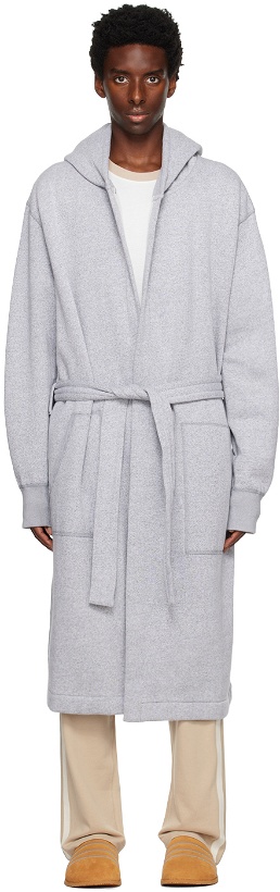 Photo: Reigning Champ Gray Hooded Robe