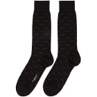 Ermenegildo Zegna Black Iconic Triple X Socks