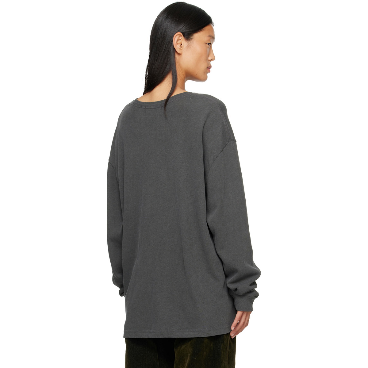 OPEN YY Gray Pet Club Rocker Long Sleeve T-shirt