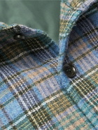 Aspesi - Checked Wool-Blend Overshirt - Blue