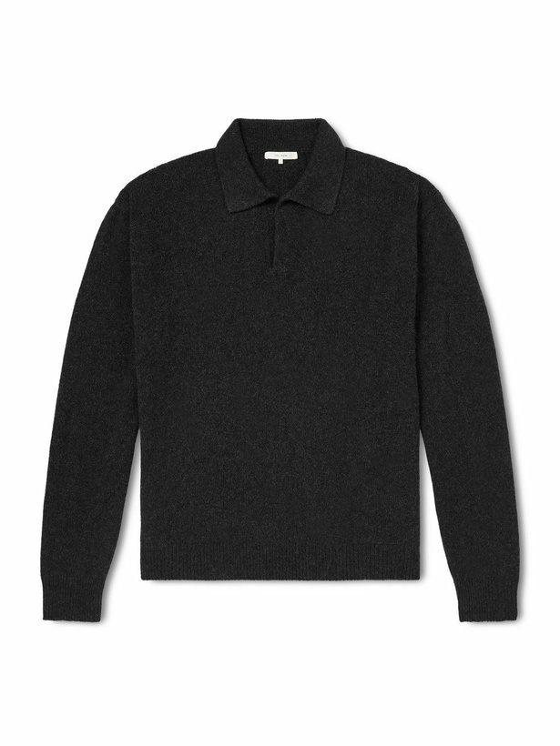Photo: The Row - Leach Cashmere Polo Shirt - Black