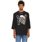 Unravel SSENSE Exclusive Black Skull T-Shirt