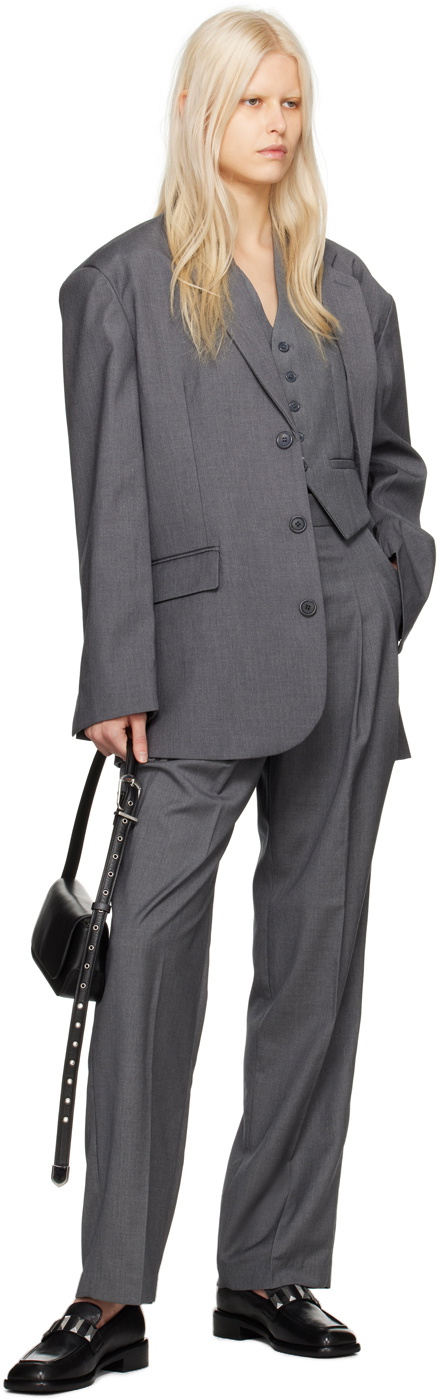 The Frankie Shop Gray Gelso Vest