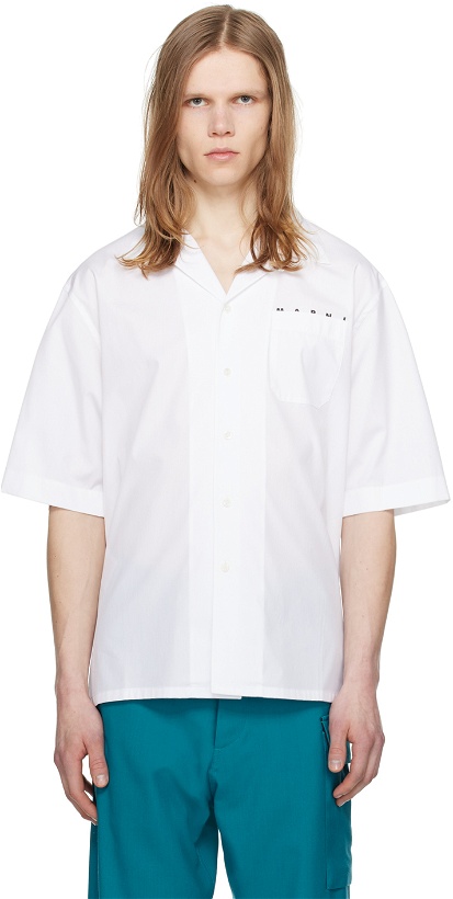 Photo: Marni White Printed Shirt