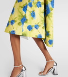 Marni Floral-print cotton midi dress