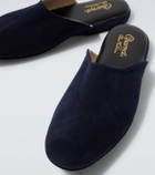 Charvet Leather-lined suede slippers