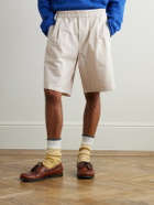Folk - Assembly Linen and Cotton-Blend Shorts - Neutrals