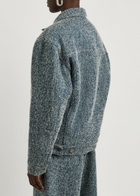 Giuseppe DI Morabito Bouclé Denim Jacket Blue