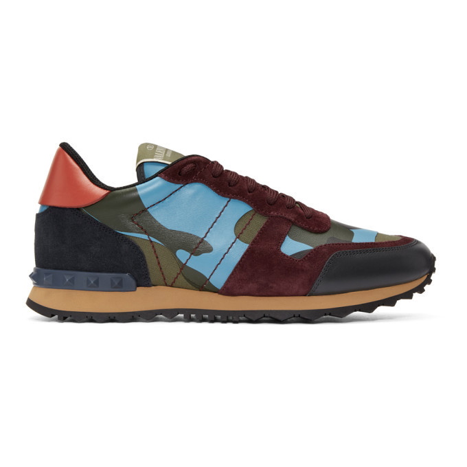 Photo: Valentino Multicolor Valentino Garavani Camouflage Rockrunner Sneakers