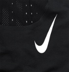 Nike Running - Aeroswift Logo-Print Perforated Dri-FIT Tank Top - Black