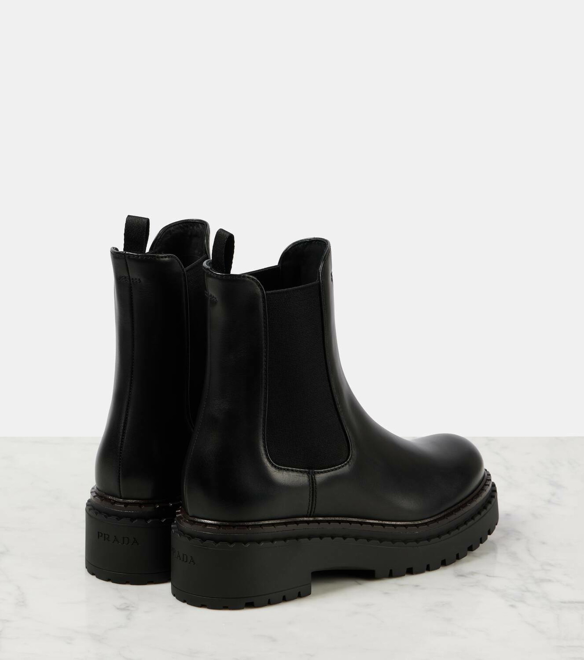 Prada Leather Chelsea boots