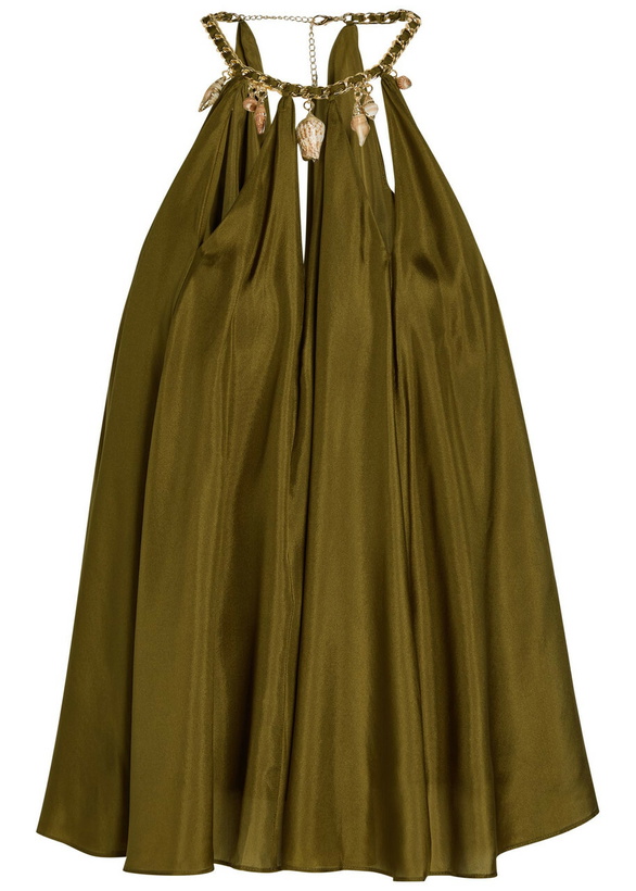 Photo: Zimmermann Mohon Charm-effect Silk Blouse Olive