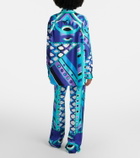 Pucci Vivara high-rise silk wide-leg pants