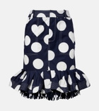 Jacquemus Cabana printed cotton poplin midi skirt