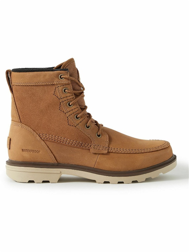 Photo: Sorel - Carson™ Storm Fleece-Lined Leather, Canvas and Suede Boots - Brown