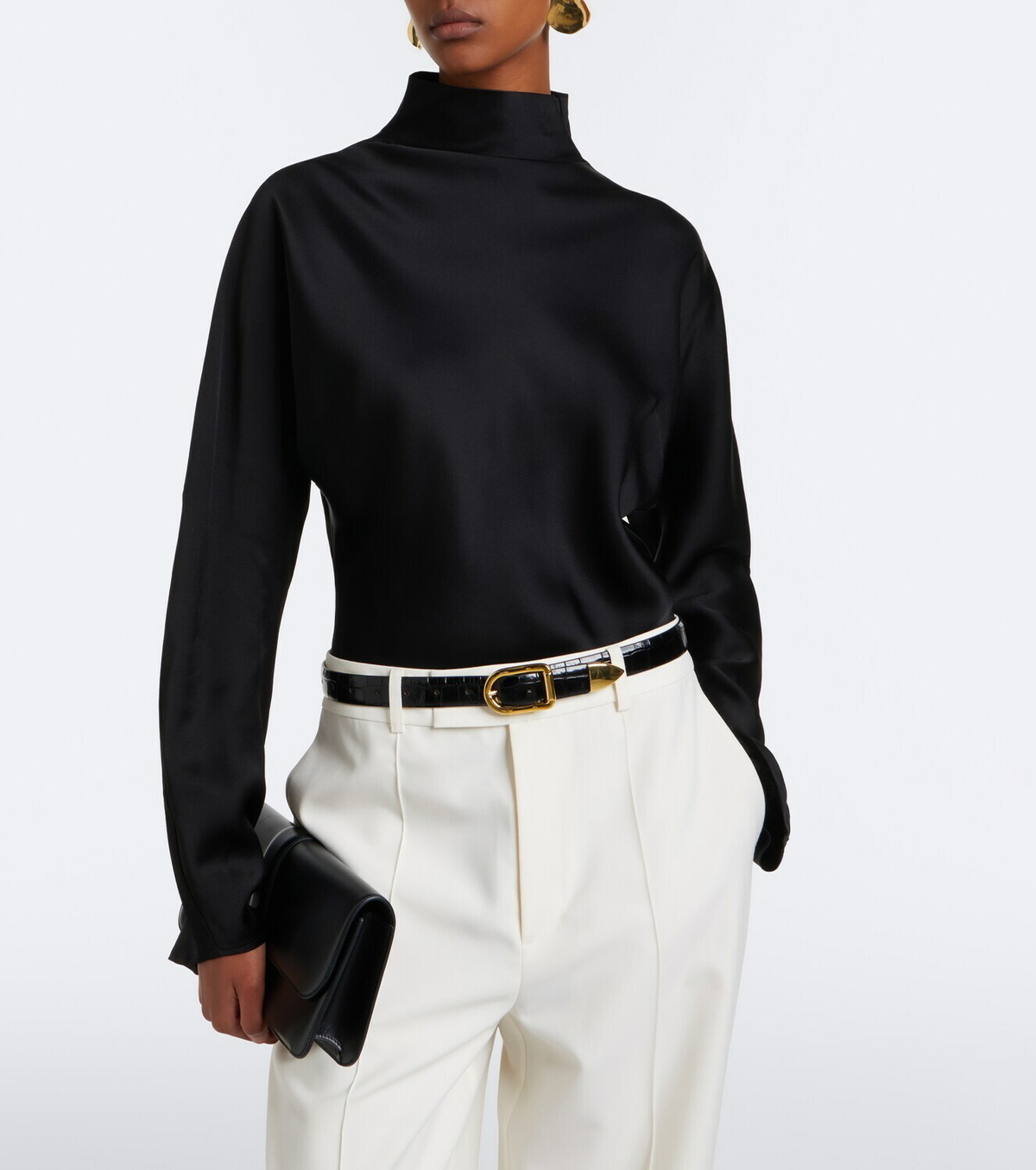 Róhe Satin turtleneck top