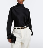 Róhe Satin turtleneck top
