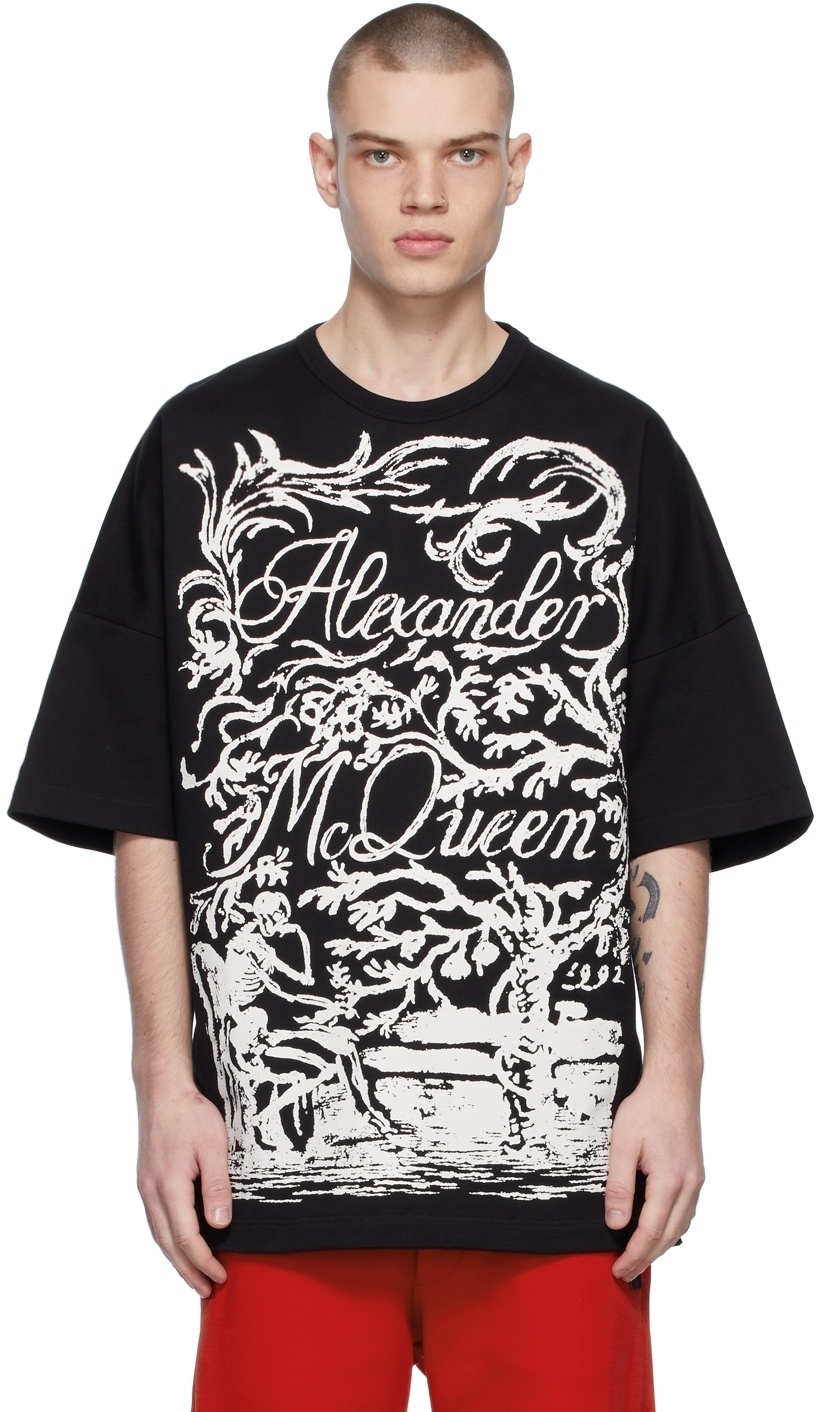 Alexander McQueen Black McQueen Skeleton T-Shirt Alexander McQueen