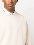 MARNI - Logo Cotton Crewneck Sweatshirt