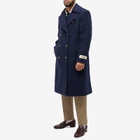 Gucci Men's Double Breasted Wool Coat in Blue