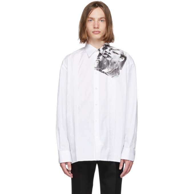 Photo: Raf Simons White Cropped Punkette Shirt