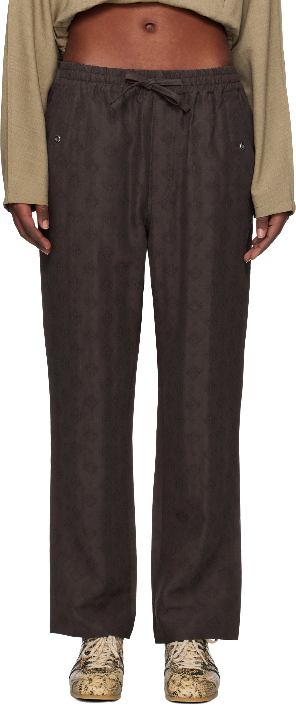 NEEDLES Brown String Cowboy Lounge Pants Needles