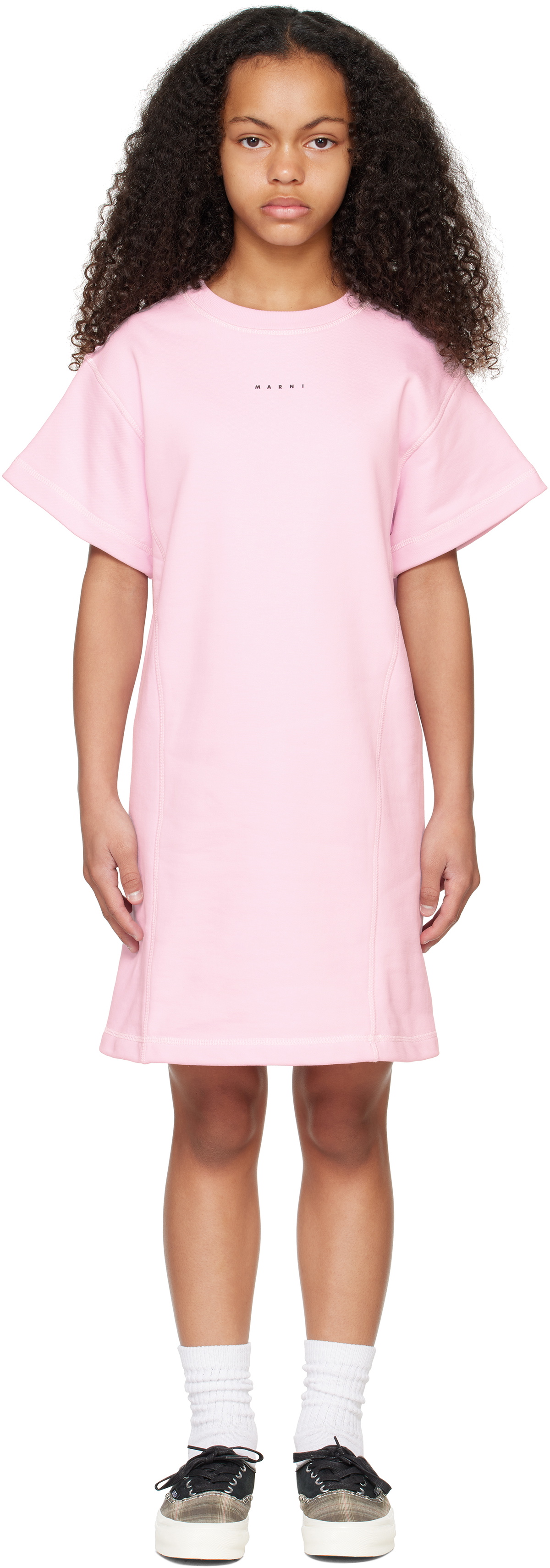Marni Kids Pink Logo Dress