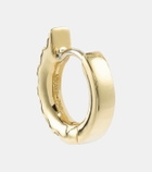 Melissa Kaye Honey Small 18kt gold hoop earrings with diamonds