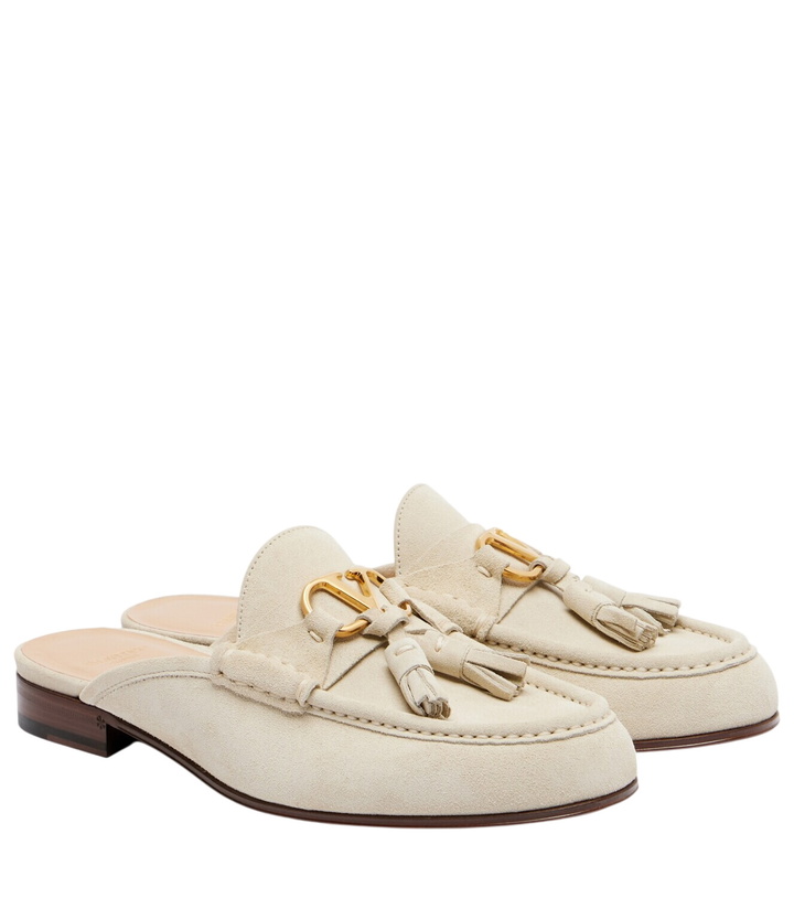 Photo: Valentino Garavani VLogo suede loafers