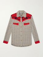 BODE - River City Western Checked Cotton Shirt - Red