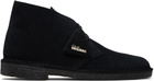 Clarks Originals Black Suede Desert Boots