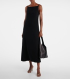 The Row Sacha velvet thong sandals