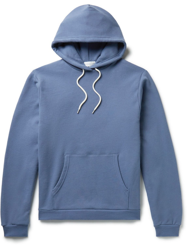 Photo: John Elliott - Beach Loopback Cotton-Jersey Hoodie - Blue