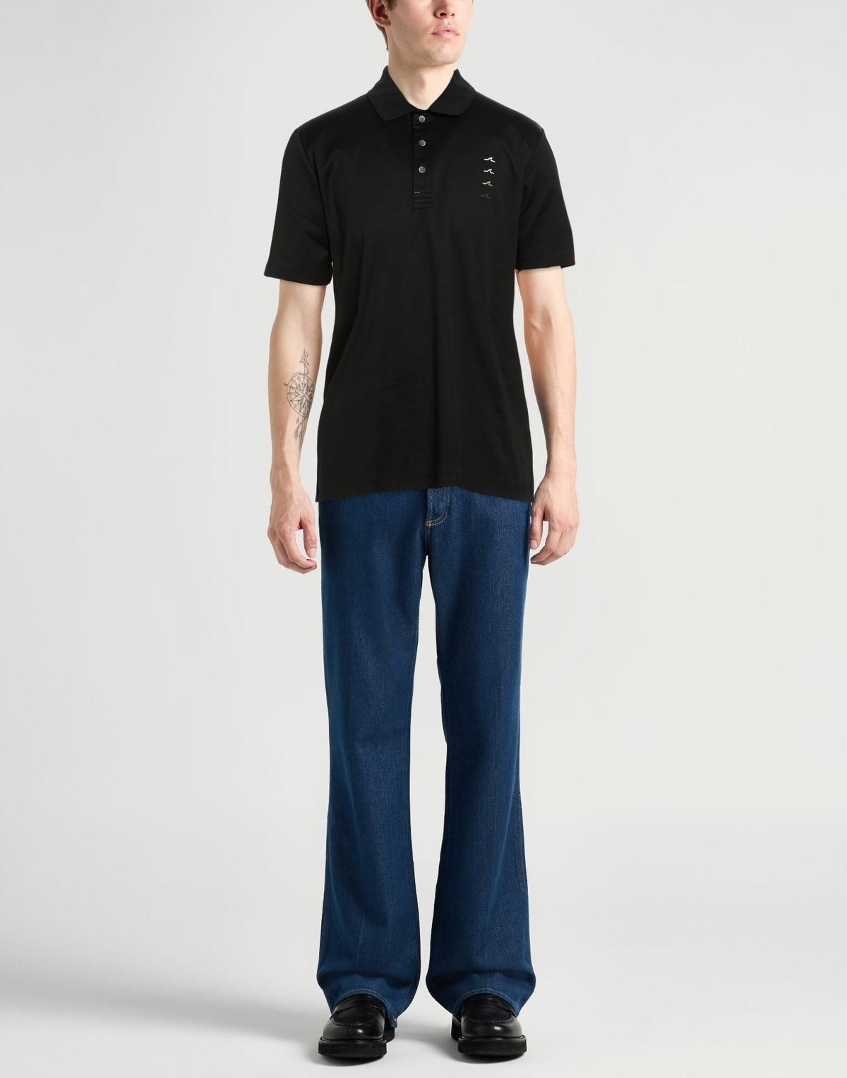 Paul & Shark Mens Polo shirt in Black
