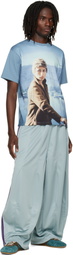 NEEDLES Blue Poly Smooth H.D. Track Pants
