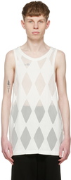 Stefan Cooke White Cotton Tank Top