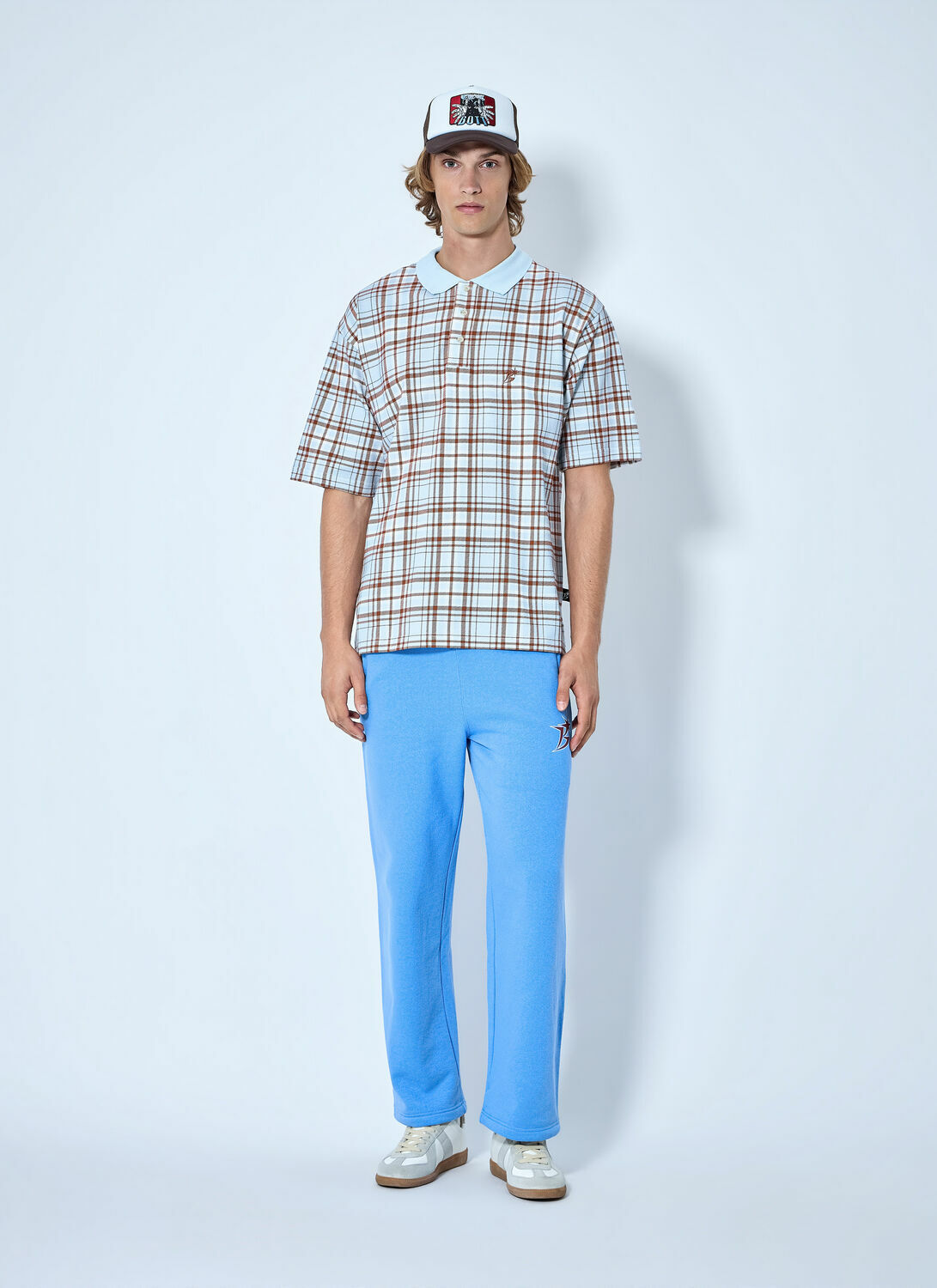 Bott Plaid Polo Shirt