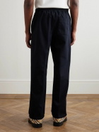 Burberry - Straight-Leg Cotton-Twill Trousers - Blue