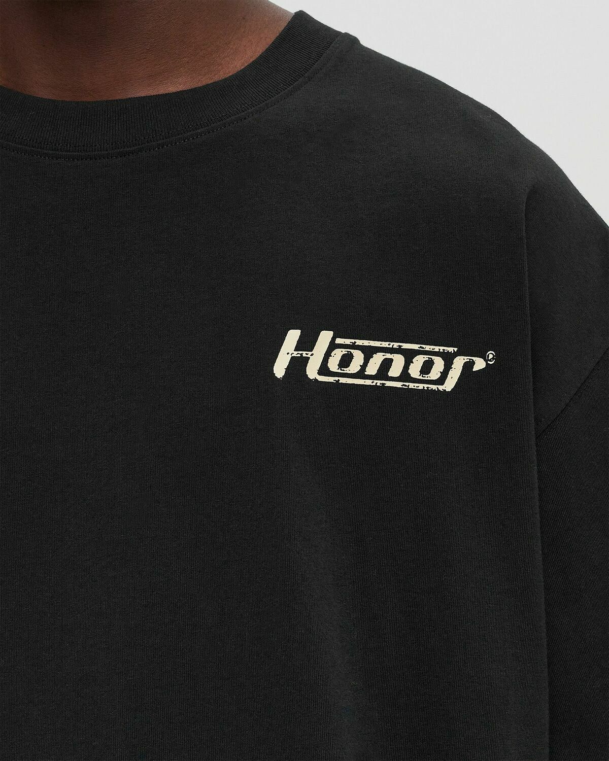 Honor The Gift HONOR GLOBE LOGO TEE Black Mens Shortsleefe